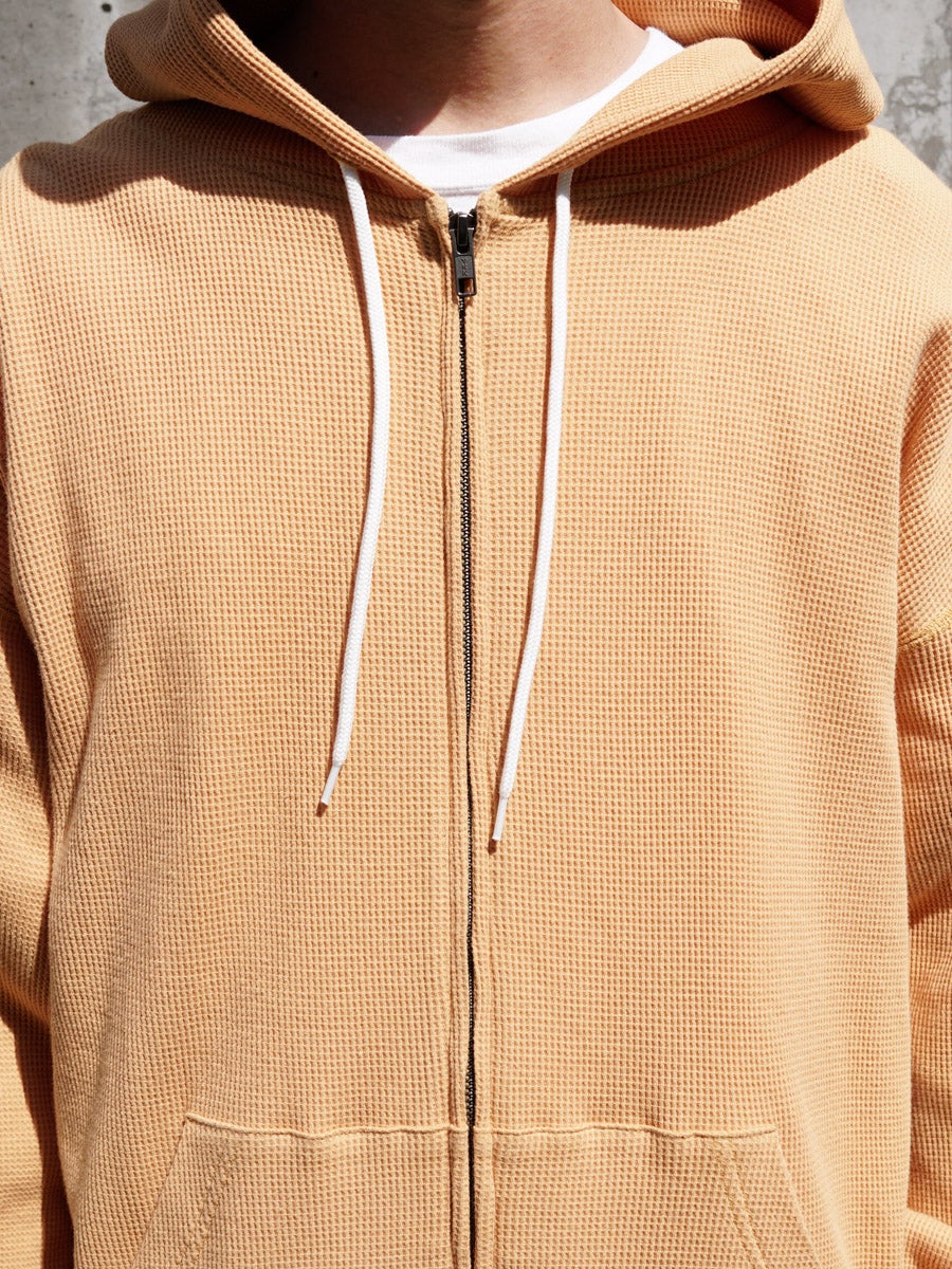 WAFFLE ZIP HOODIE[MUSTARD] | 1LDK (ワンエルディーケー) 公式サイト