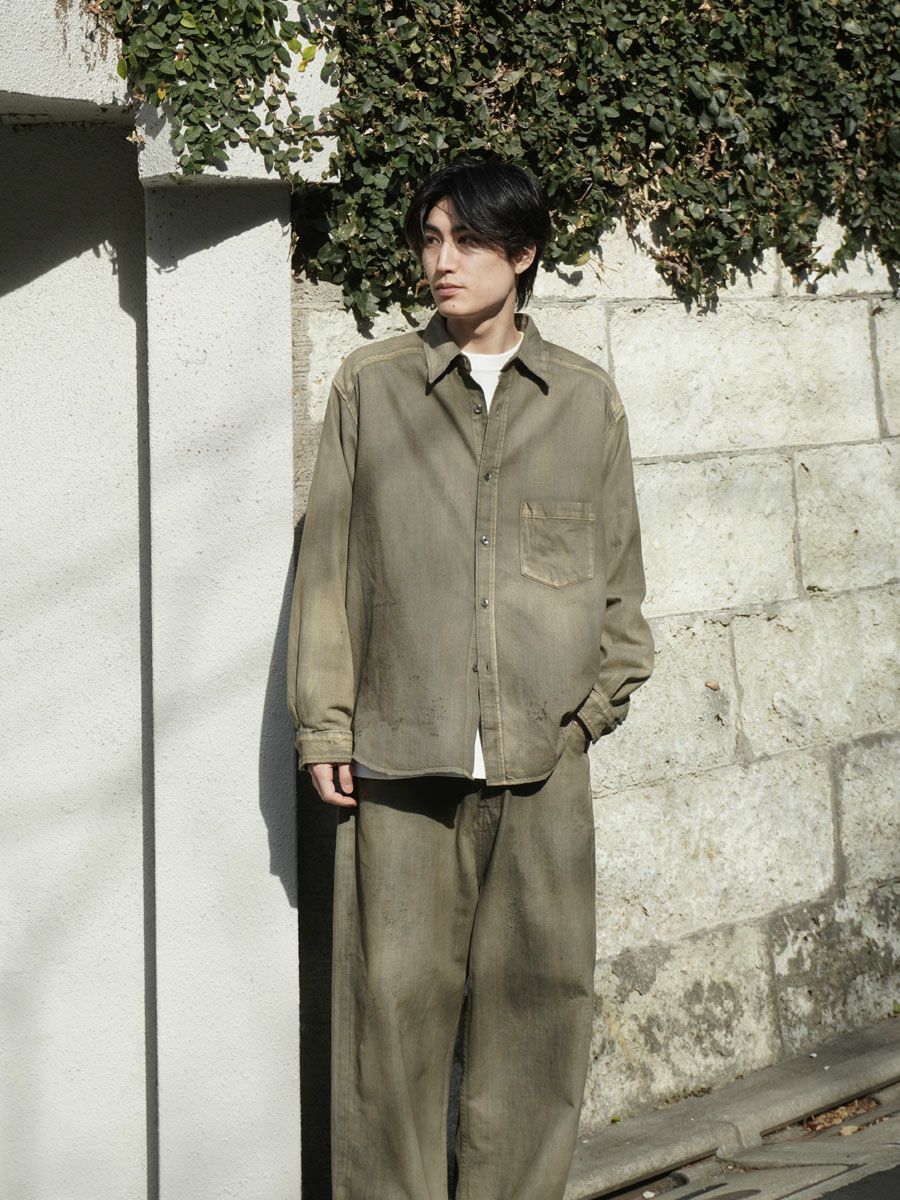DENIM DRESS SHIRT EX[KHAKI] | 1LDK (ワンエルディーケー) 公式サイト