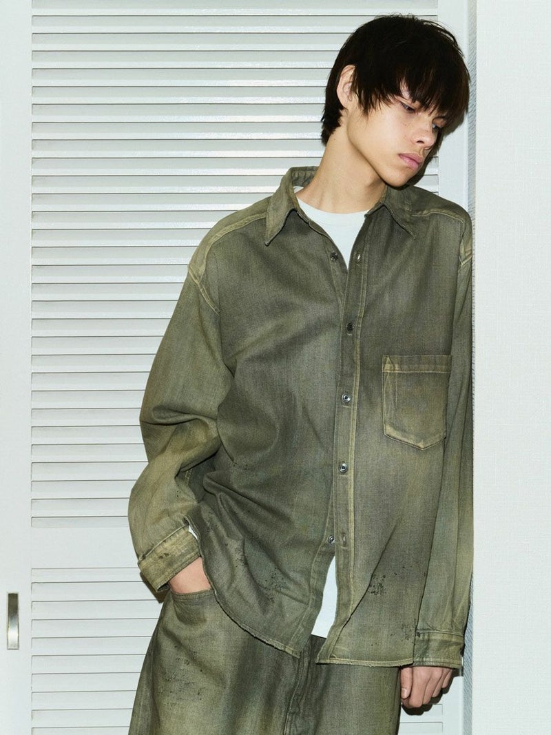 DENIM DRESS SHIRT EX[KHAKI] | 1LDK (ワンエルディーケー) 公式サイト
