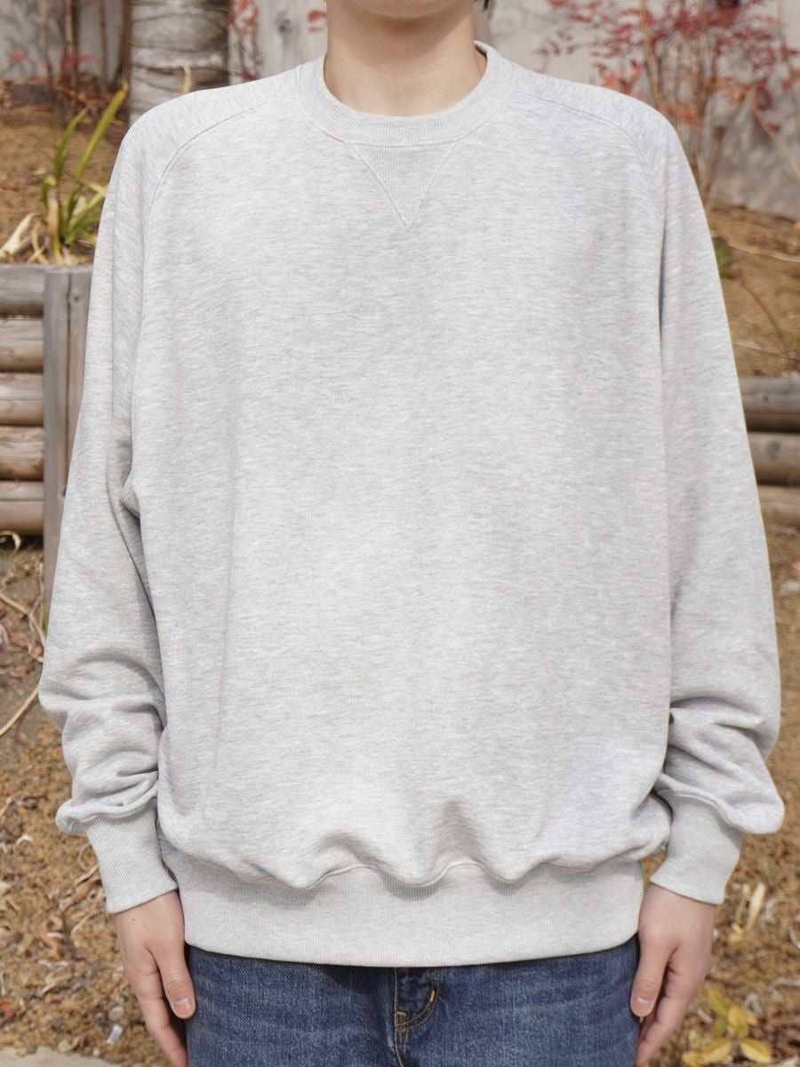 TECH SWEAT CREW FREEDOM SLEEVE[HEATHER GRAY] | 1LDK (ワンエル