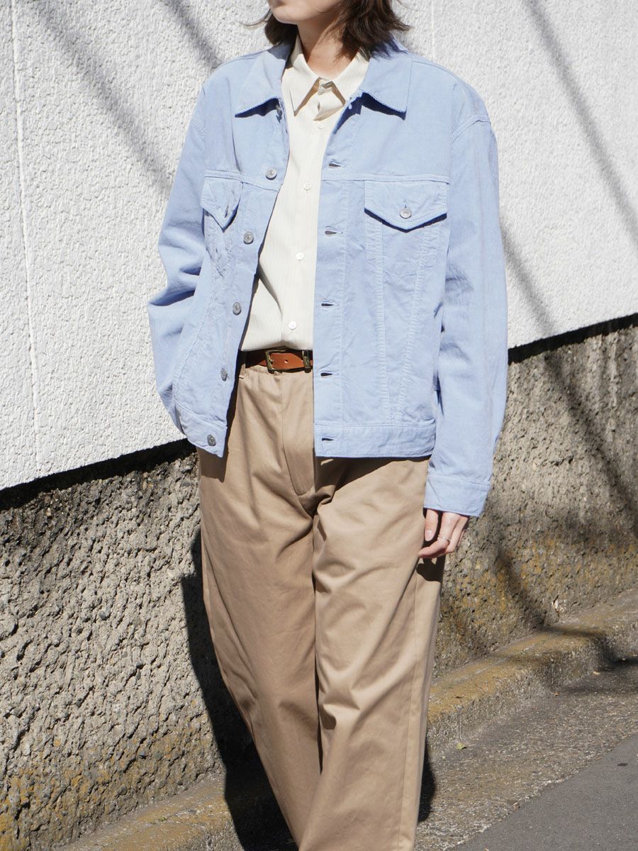 Cotton Corduroy T-3 Jacket[LIGHT BLUE] | 1LDK (ワンエルディーケー