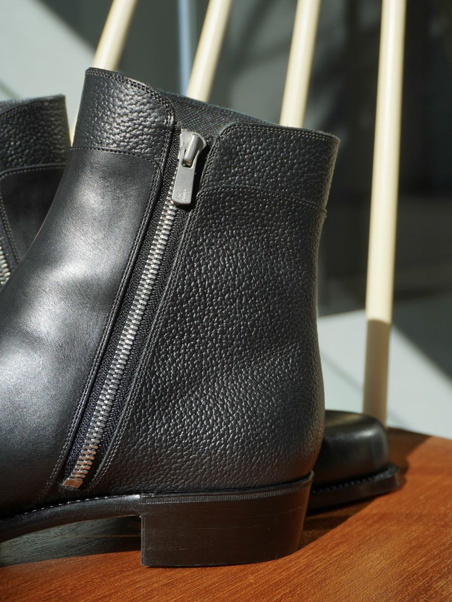 靴 MODELLO Short Boots Side Zip Black SIDE ZIP BOOTS[BLACK] | 1LDK (ワンエルディーケー) 公式サイト