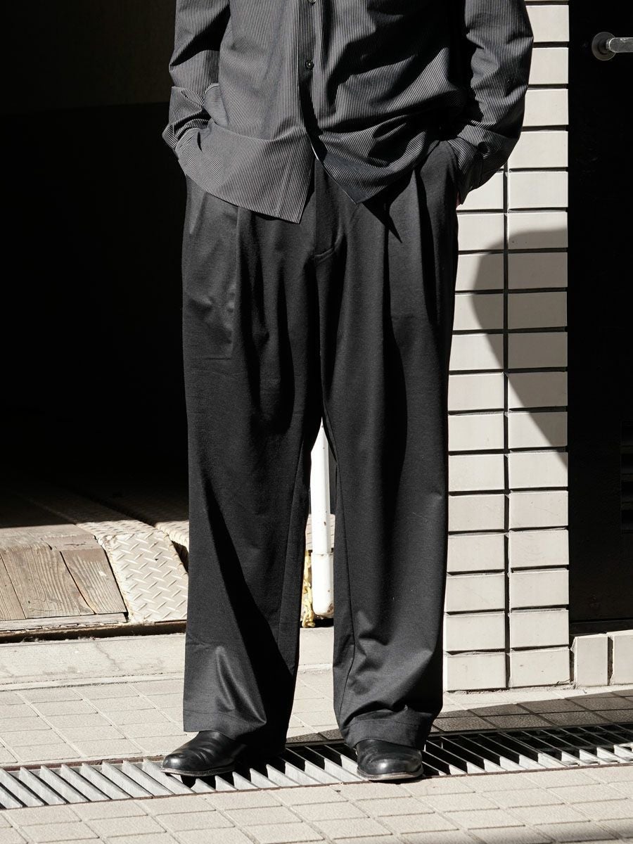 36G Wool Trousers[BLACK] | 1LDK (ワンエルディーケー) 公式サイト