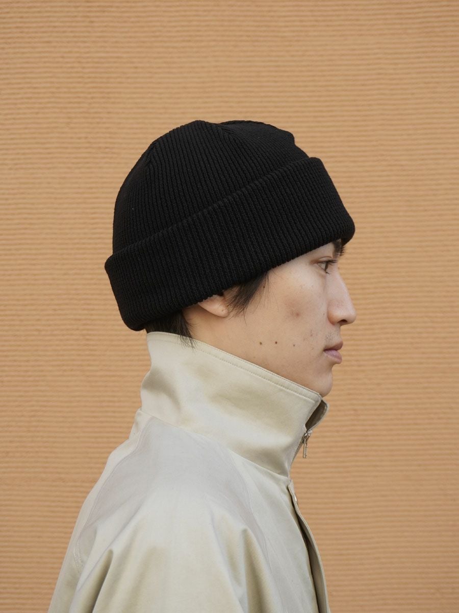 YOKO SAKAMOTO WOOL KNIT BIG WATCH CAP 黒 YOKO SAKAMOTO（ヨーコサカモト） 