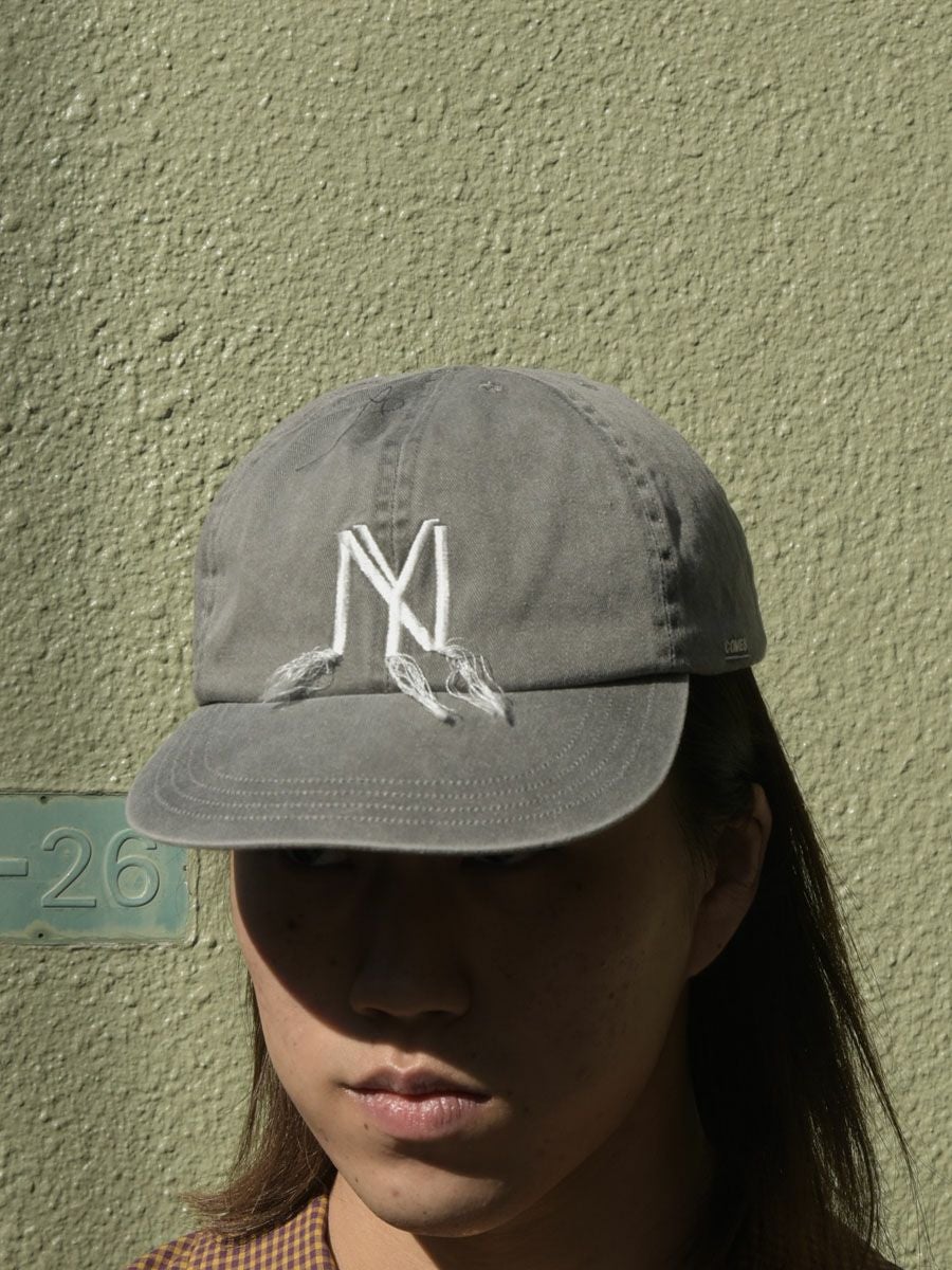 NY PIGMENT DYE CAP (Drop a thread)[L.GRAY] | 1LDK (ワンエルディー
