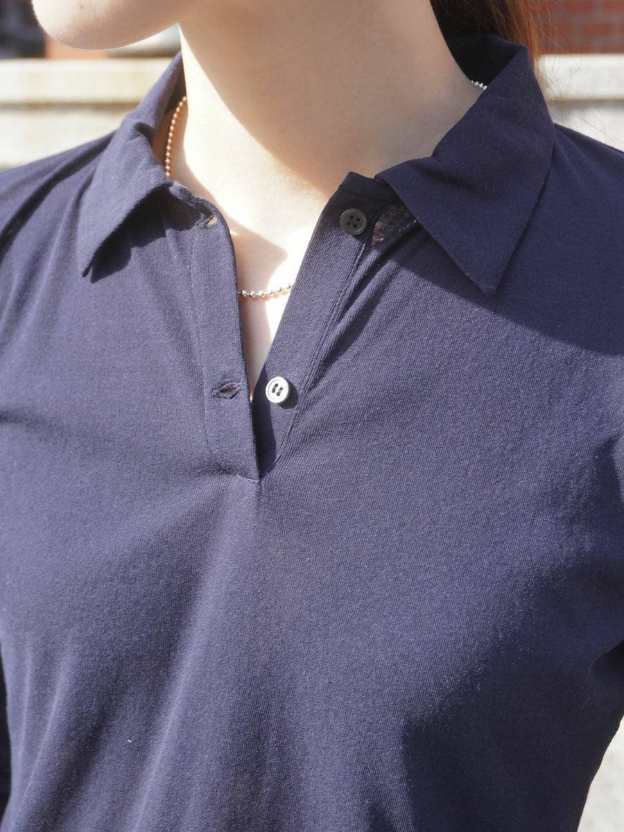 Long-Sleeve Polo Shirt[NAVY] | 1LDK (ワンエルディーケー) 公式サイト