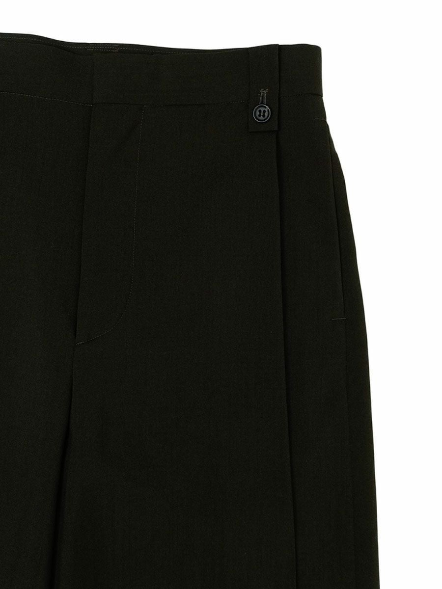 90s PERRY ELLLS スラックス サマーウール w34 黒 SUMMER WOOL WIDE PLEATS TROUSERS[BLACK] | 1LDK (ワンエルディーケー