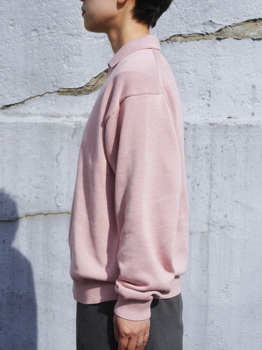 COTTON KNIT HALF ZIP[L.PINK] | 1LDK (ワンエルディーケー) 公式サイト