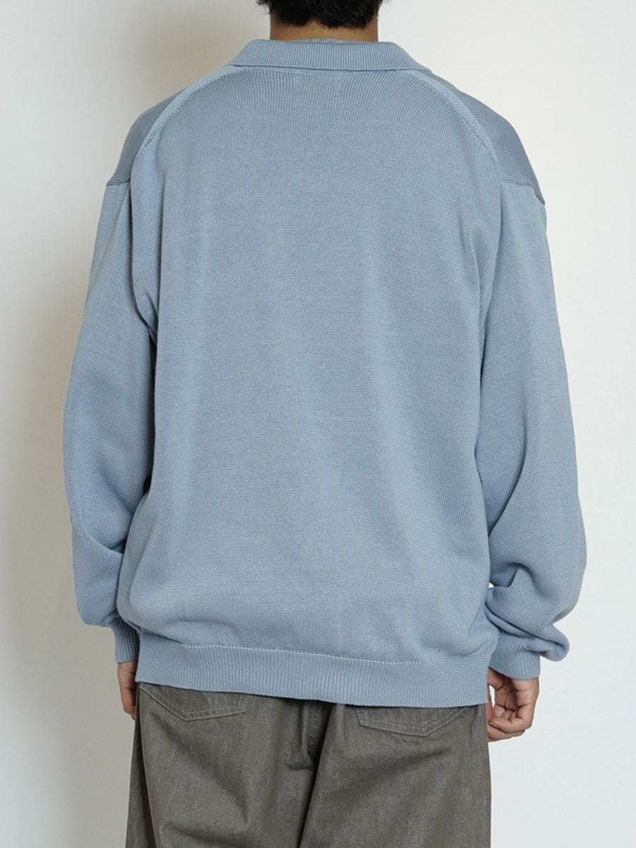 ゆ➖ COTTON KNIT HALF ZIP[L.BLUE] | 1LDK (ワンエルディーケー) 公式サイト
