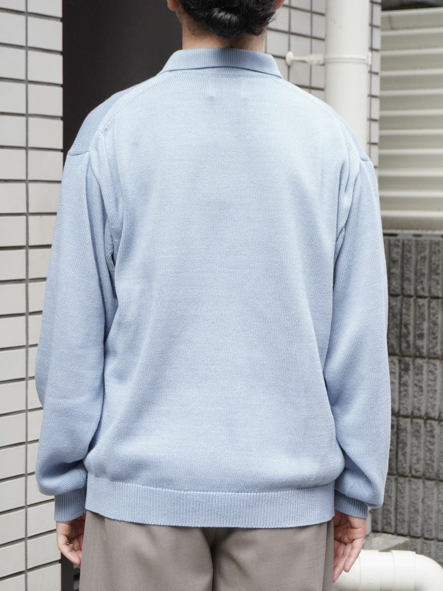 COTTON KNIT HALF ZIP[L.BLUE] | 1LDK (ワンエルディーケー) 公式サイト