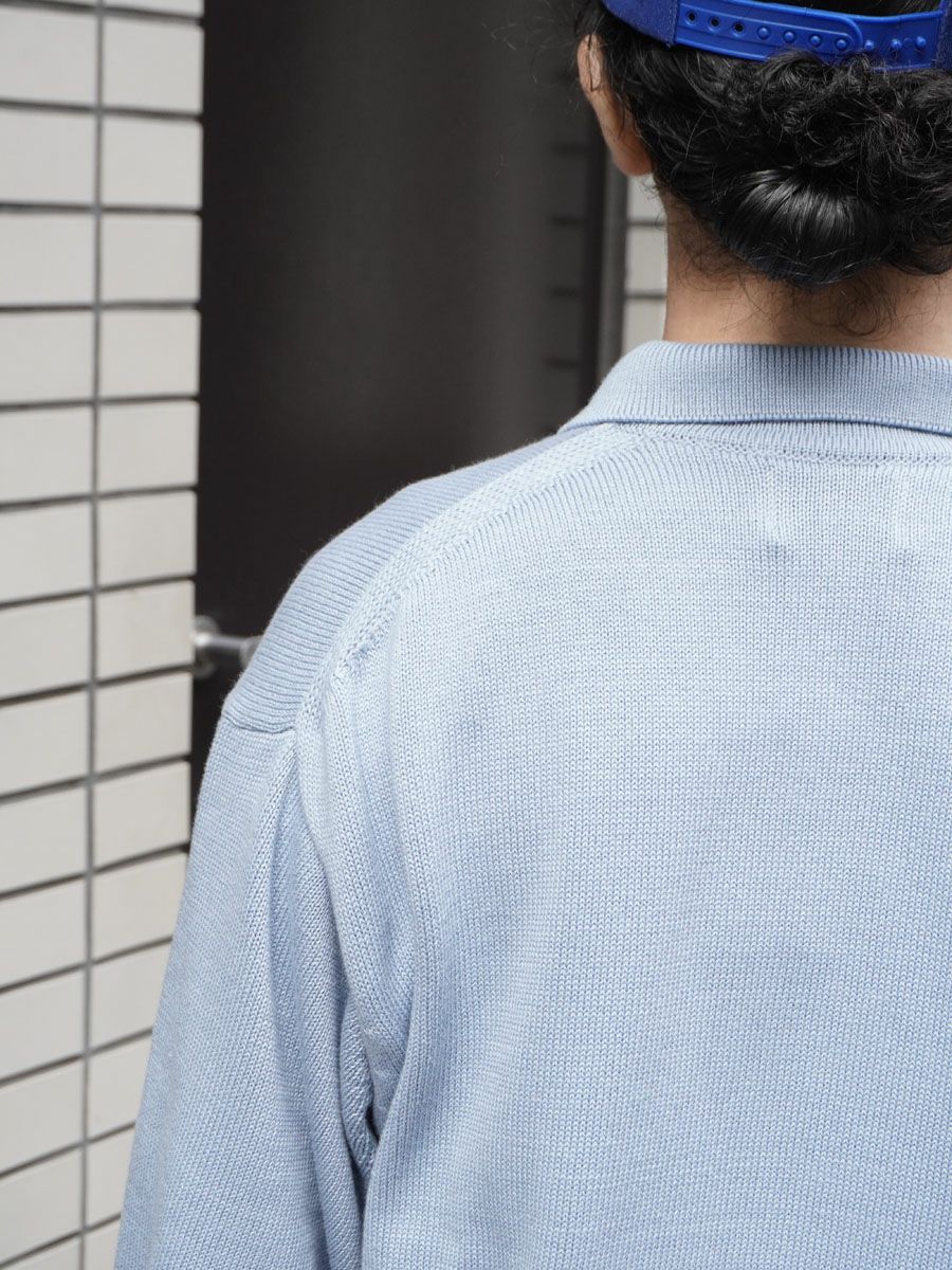 COTTON KNIT HALF ZIP[L.BLUE] | 1LDK (ワンエルディーケー) 公式サイト
