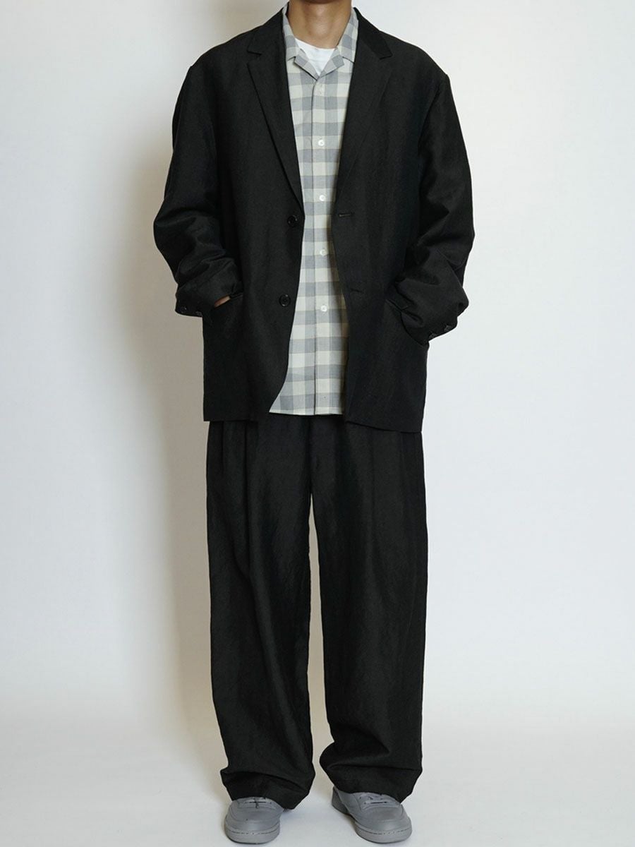 WOOL LINEN 2B JACKET[CHARCOAL] | 1LDK (ワンエルディーケー) 公式サイト