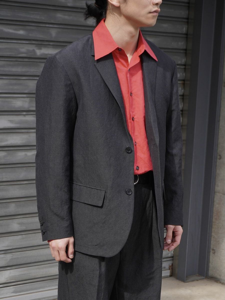 WOOL LINEN 2B JACKET[CHARCOAL] | 1LDK (ワンエルディーケー) 公式サイト