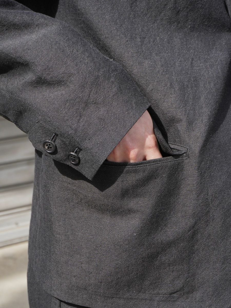 WOOL LINEN 2B JACKET[CHARCOAL] | 1LDK (ワンエルディーケー) 公式サイト