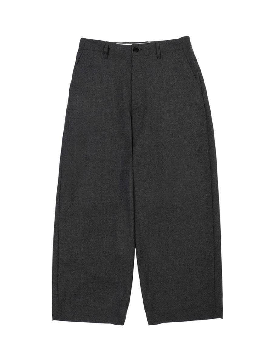 SUMMER WOOL WIDE TROUSERS[GRAY] | 1LDK (ワンエルディーケー) 公式サイト