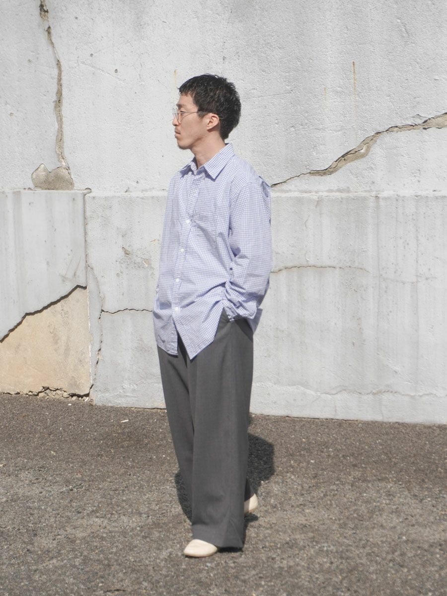 SUMMER WOOL WIDE TROUSERS[GRAY] | 1LDK (ワンエルディーケー) 公式サイト