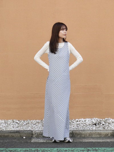 LARVA DRESS[BLUECHECK] | 1LDK (ワンエルディーケー) 公式サイト