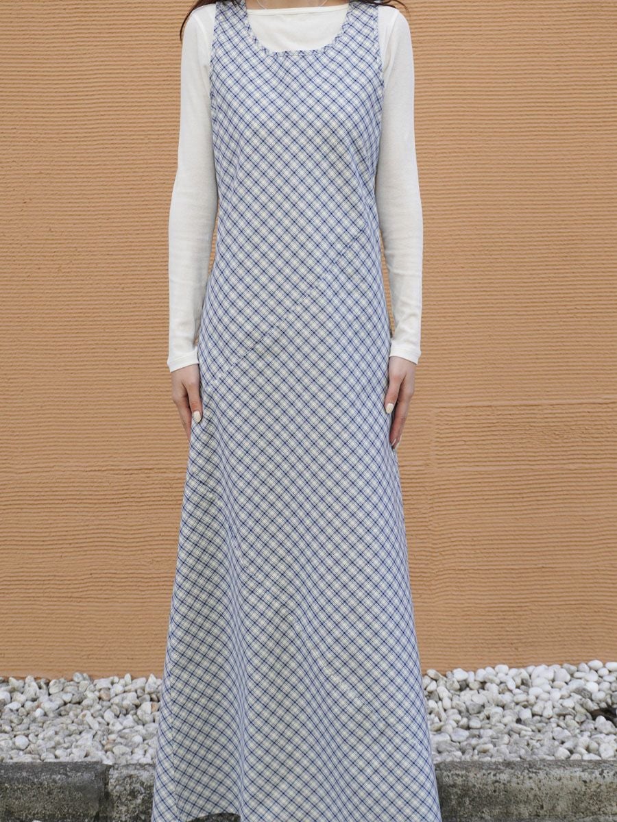 LARVA DRESS[BLUECHECK] | 1LDK (ワンエルディーケー) 公式サイト