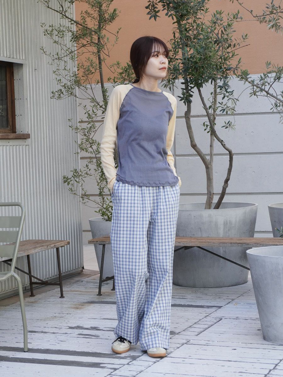 CLAUDE PANTS[BLUECHECK] | 1LDK (ワンエルディーケー) 公式サイト