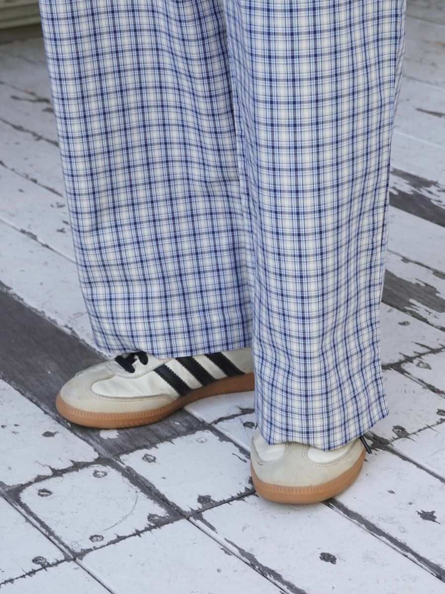 CLAUDE PANTS[BLUECHECK] | 1LDK (ワンエルディーケー) 公式サイト