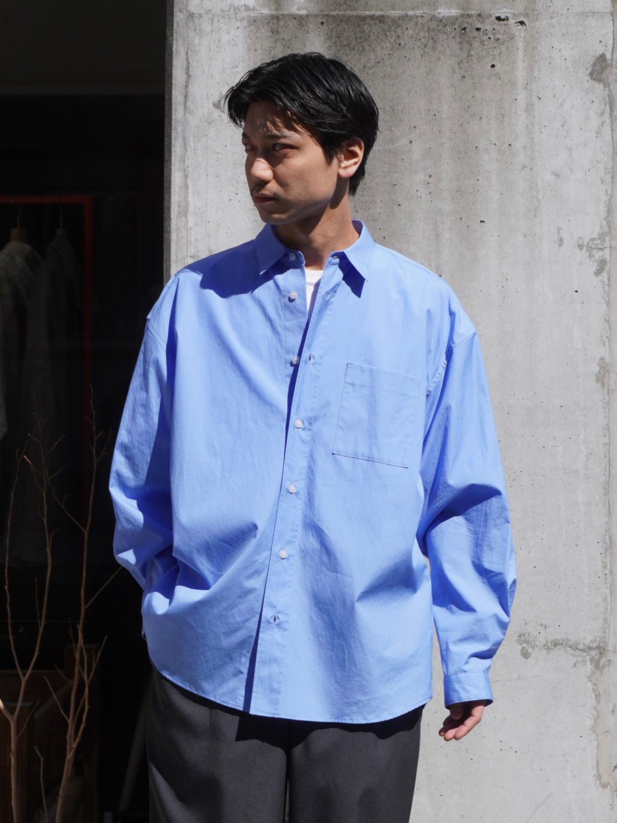 OVERSIZED L/S SHIRT[SAX] | 1LDK (ワンエルディーケー) 公式サイト