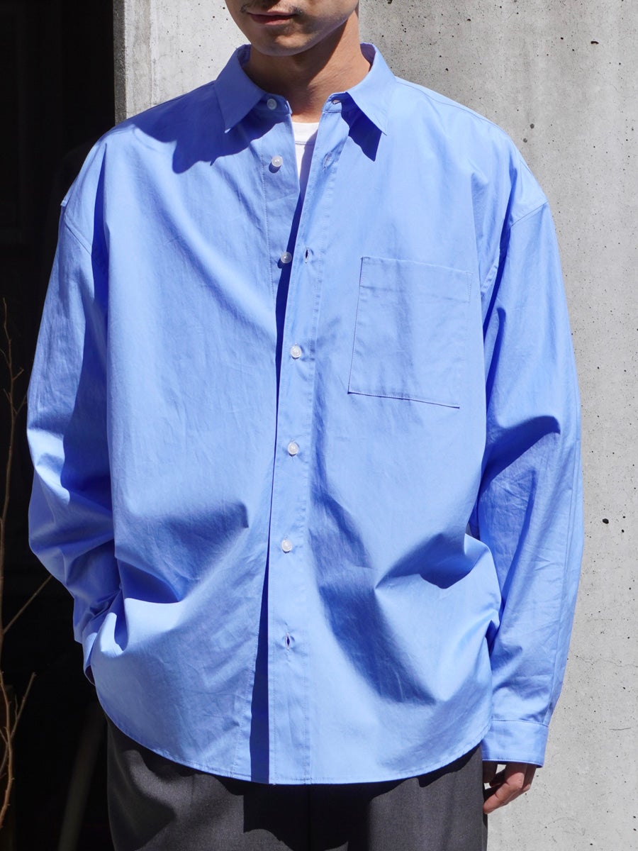 OVERSIZED L/S SHIRT[SAX] | 1LDK (ワンエルディーケー) 公式サイト