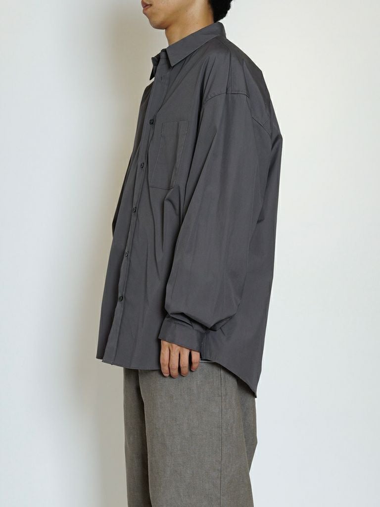 OVERSIZED L/S SHIRT[GRAY] | 1LDK (ワンエルディーケー) 公式サイト