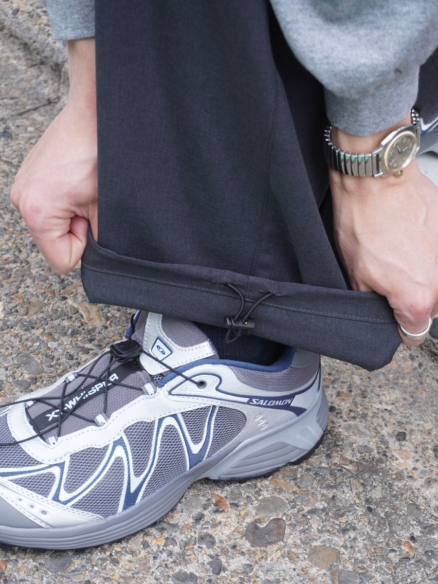 1TUCK EASY SLACKS[CHARCOAL GRAY] | 1LDK (ワンエルディーケー) 公式