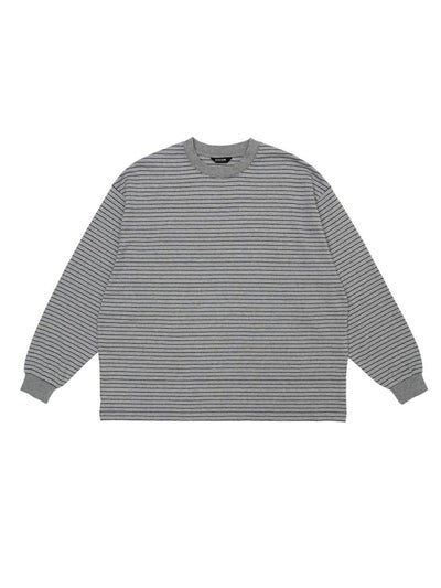 BORDER WIDE L/S TEE[GRAY] | 1LDK (ワンエルディーケー) 公式サイト