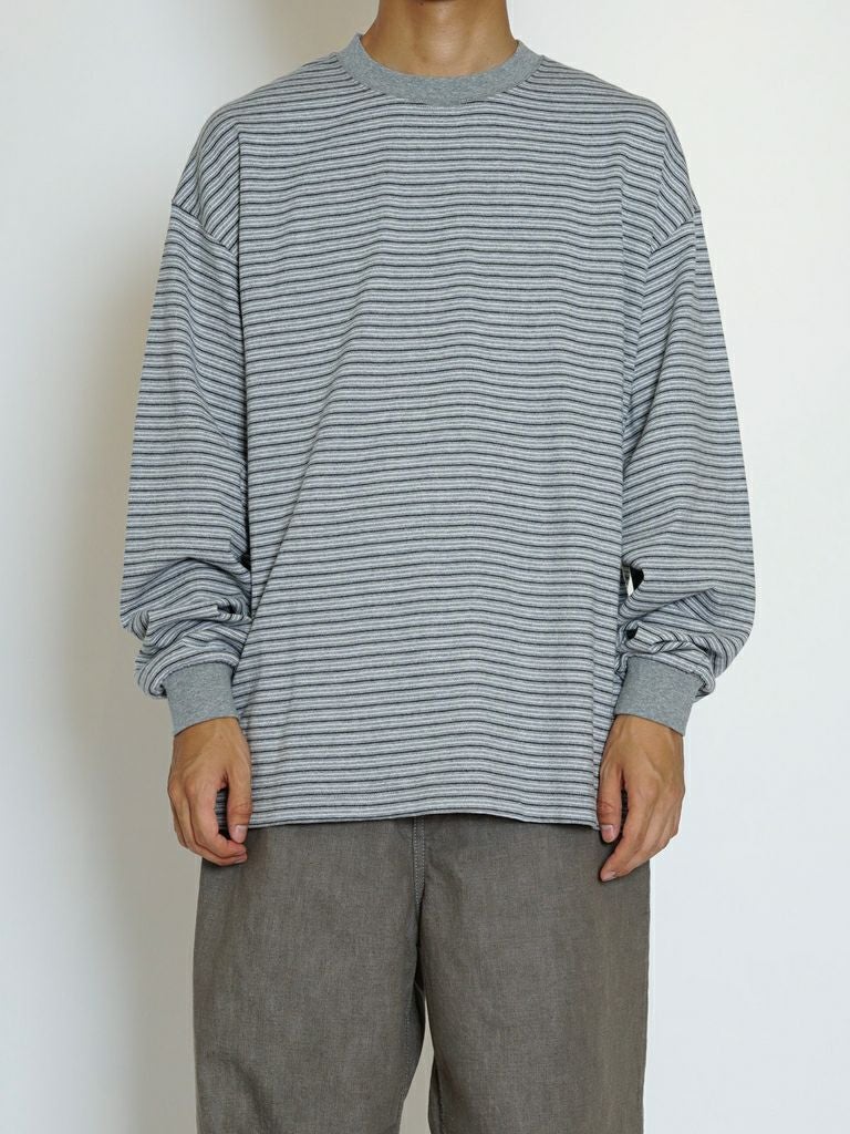BORDER WIDE L/S TEE[GRAY] | 1LDK (ワンエルディーケー) 公式サイト