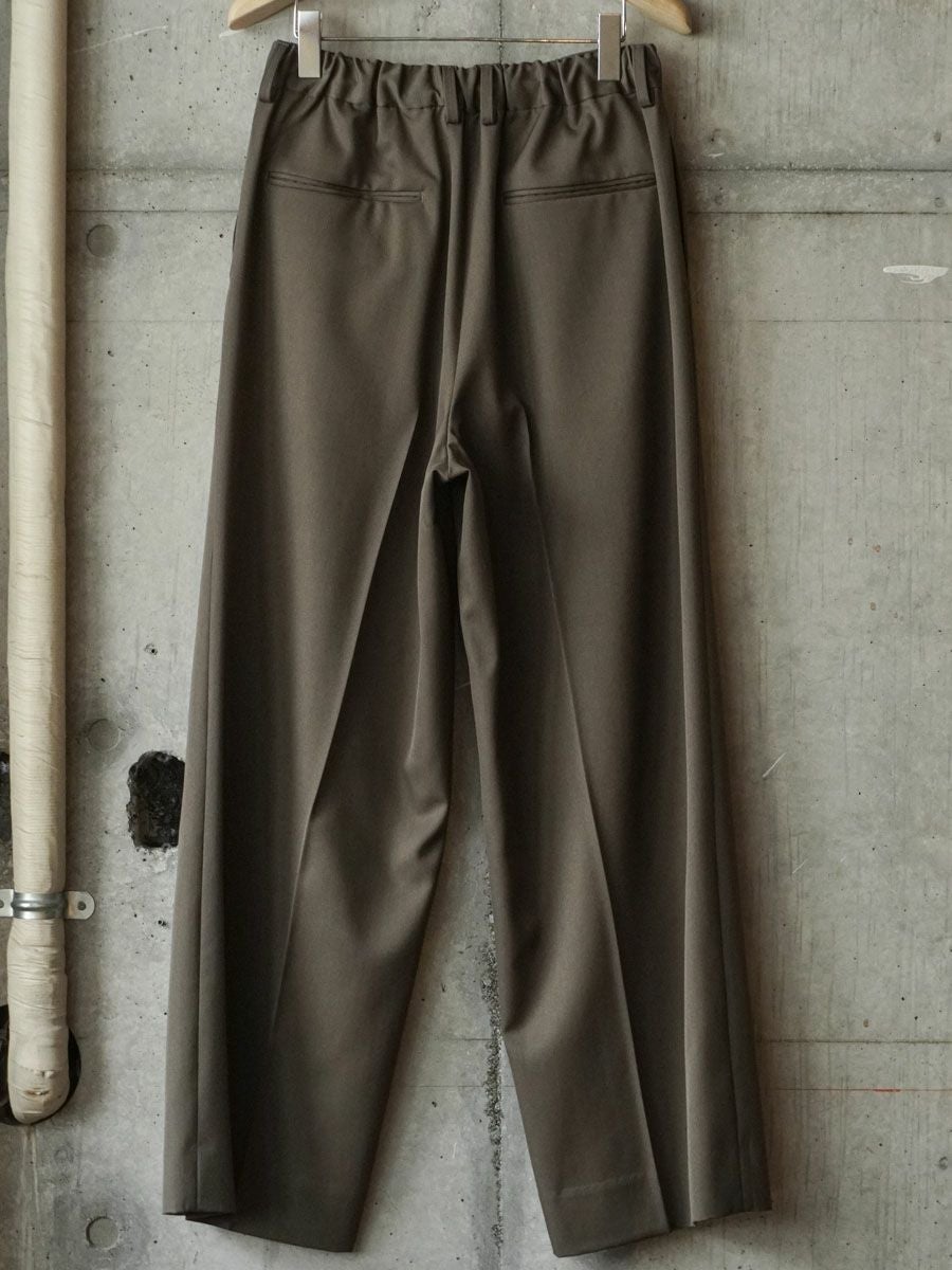 EASY LONG WIDE TROUSERS[DARK BEIGE] | 1LDK (ワンエルディーケー