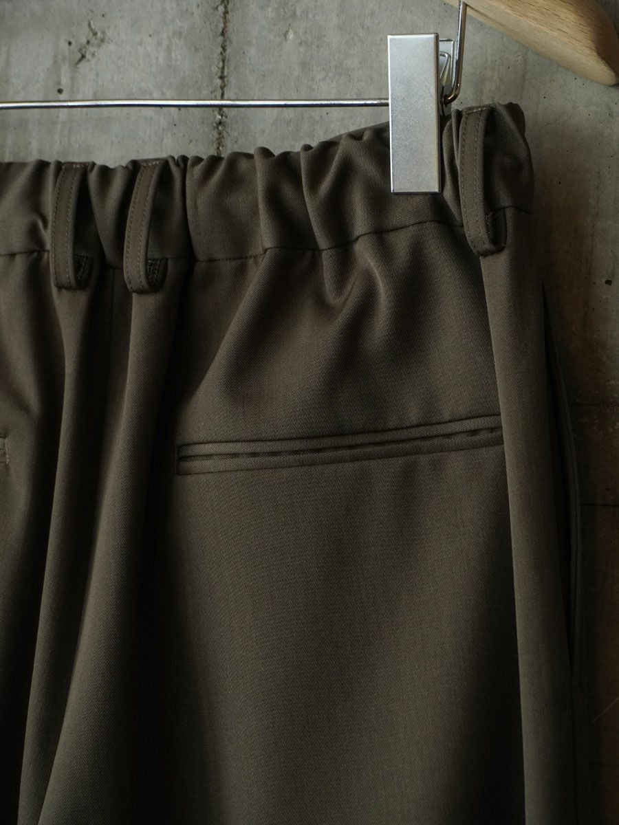 EASY LONG WIDE TROUSERS[DARK BEIGE] | 1LDK (ワンエルディーケー