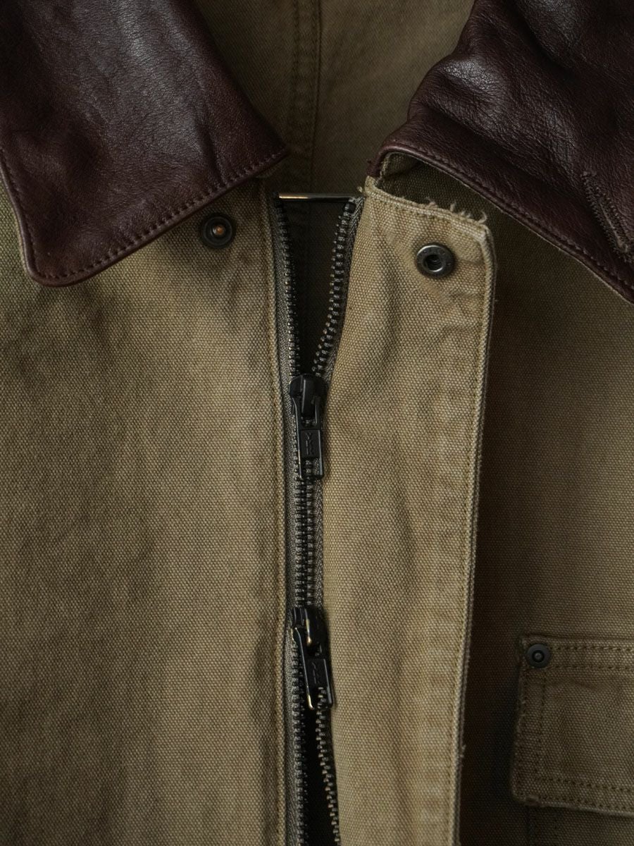 SULFUR DYED OXFORD VINTAGE JACKET[KHAKI BEIGE] | 1LDK (ワンエル