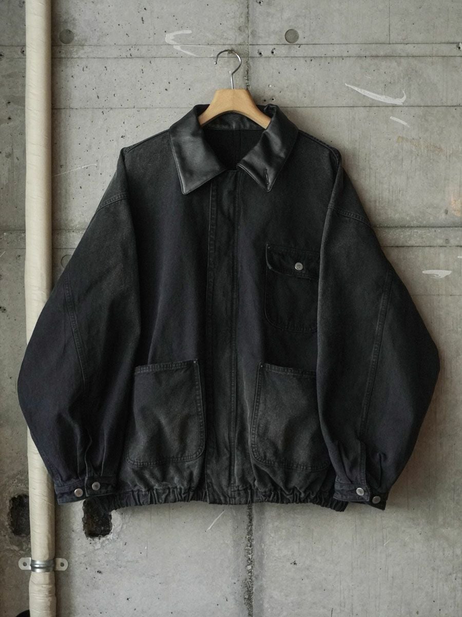 SULFUR DYED OXFORD VINTAGE JACKET[BLACK] | 1LDK (ワンエルディー