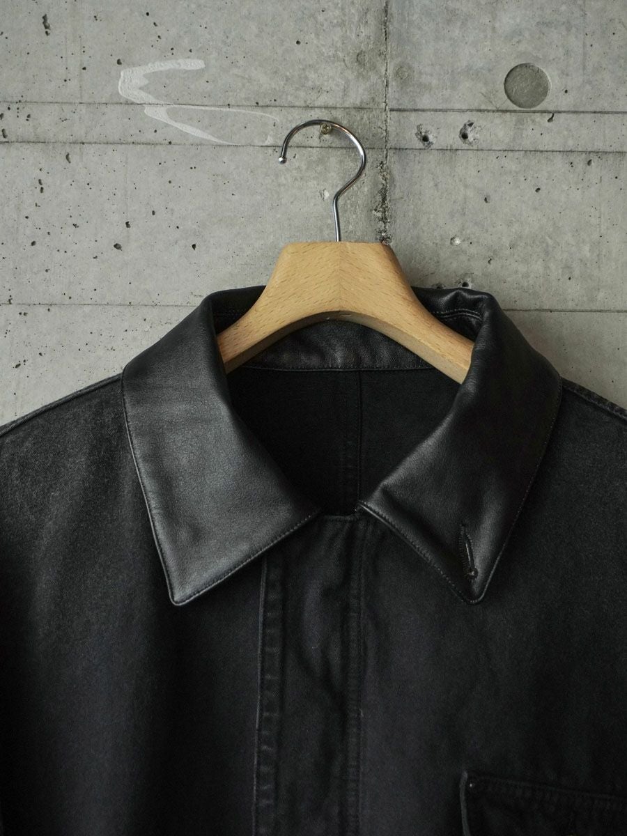 SULFUR DYED OXFORD VINTAGE JACKET[BLACK] | 1LDK (ワンエルディー
