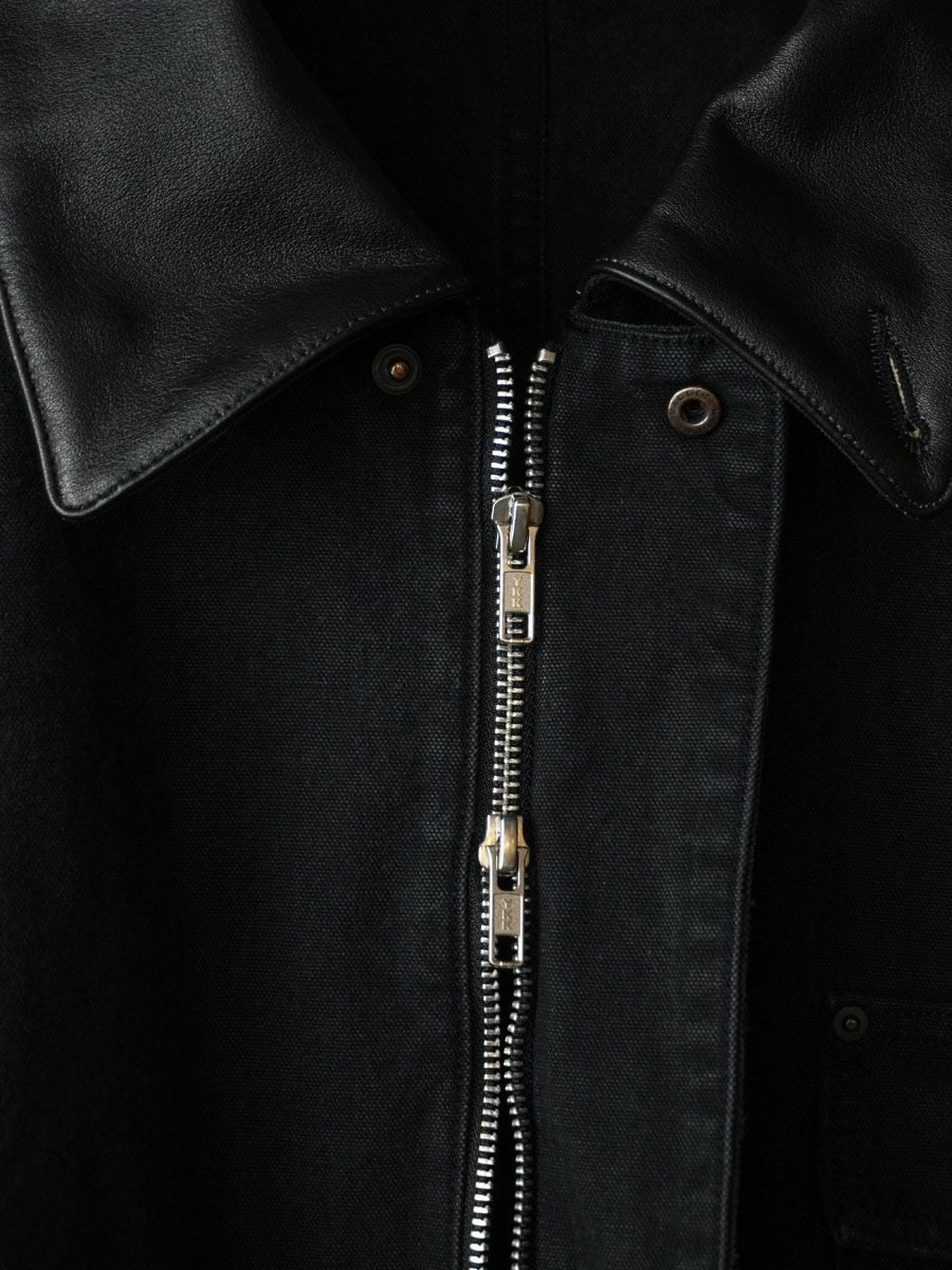 SULFUR DYED OXFORD VINTAGE JACKET[BLACK] | 1LDK (ワンエルディー