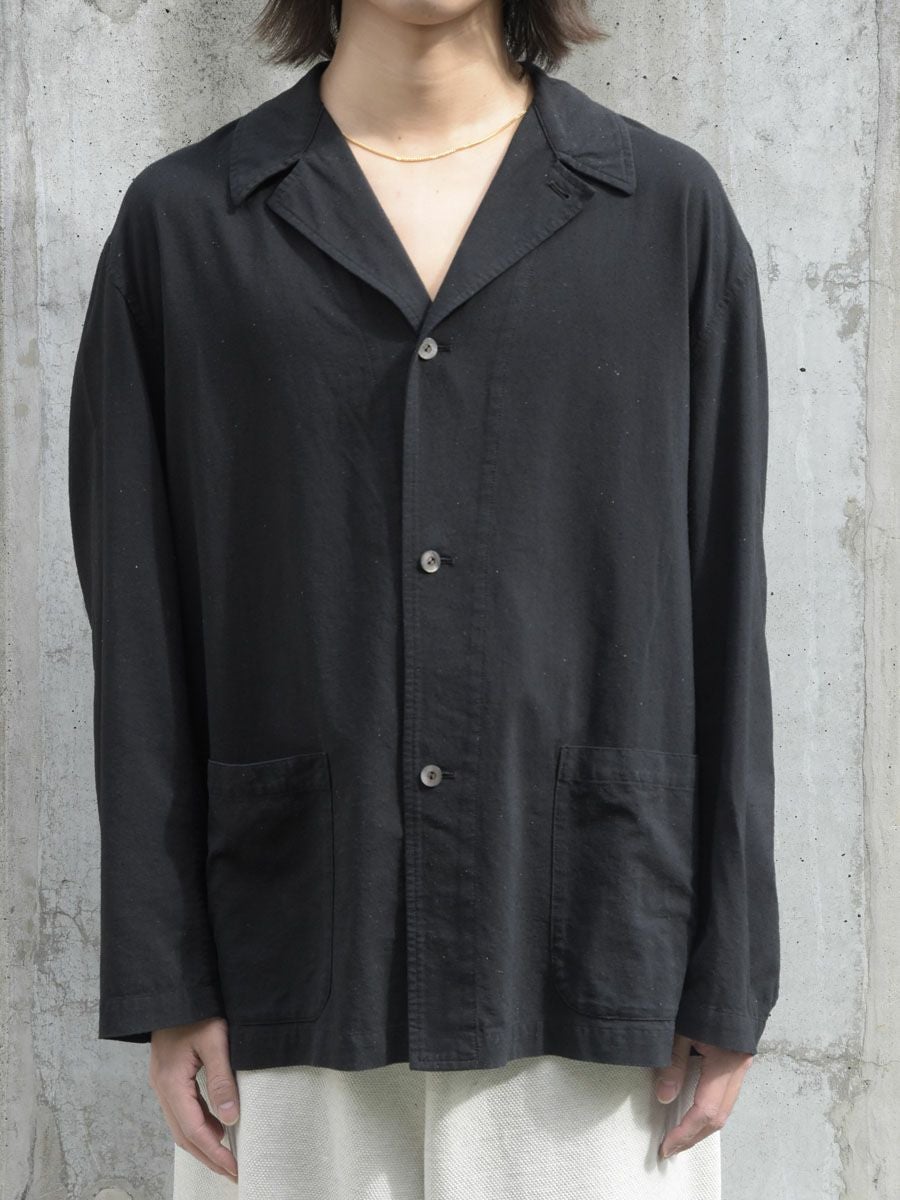 Silk cotton nep Workjacket[BLACK] | 1LDK (ワンエルディーケー) 公式
