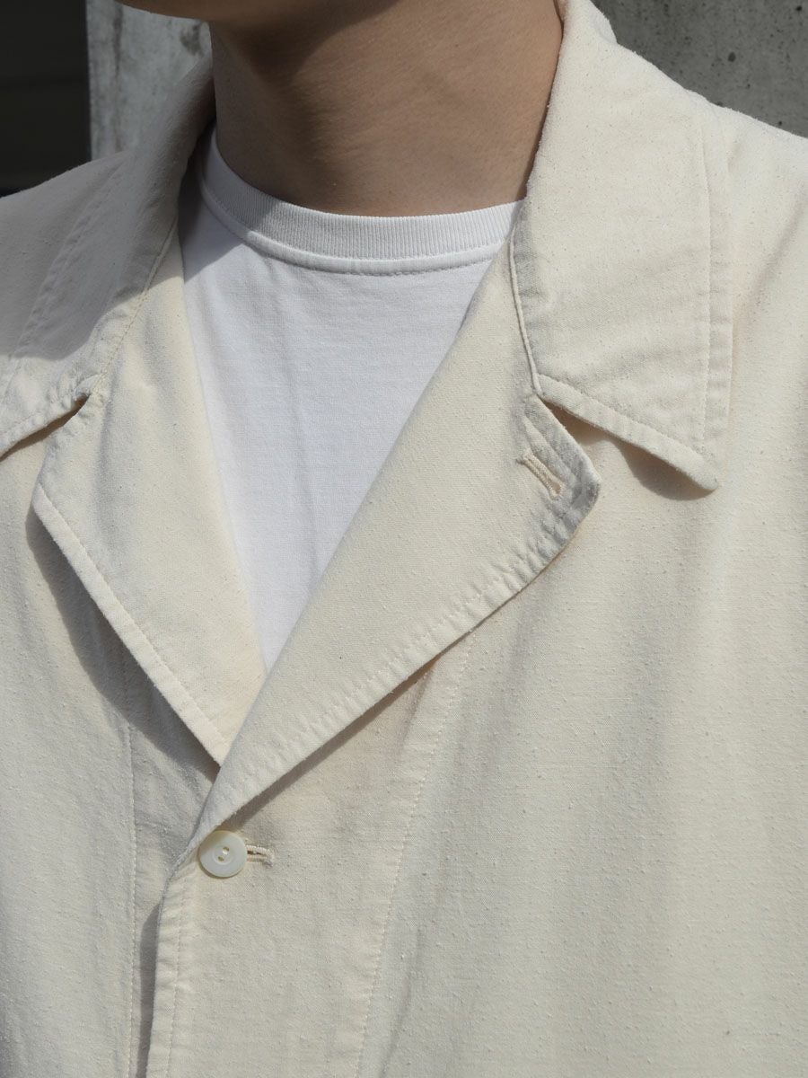 Silk cotton nep Workjacket[BEIGE] | 1LDK (ワンエルディーケー) 公式