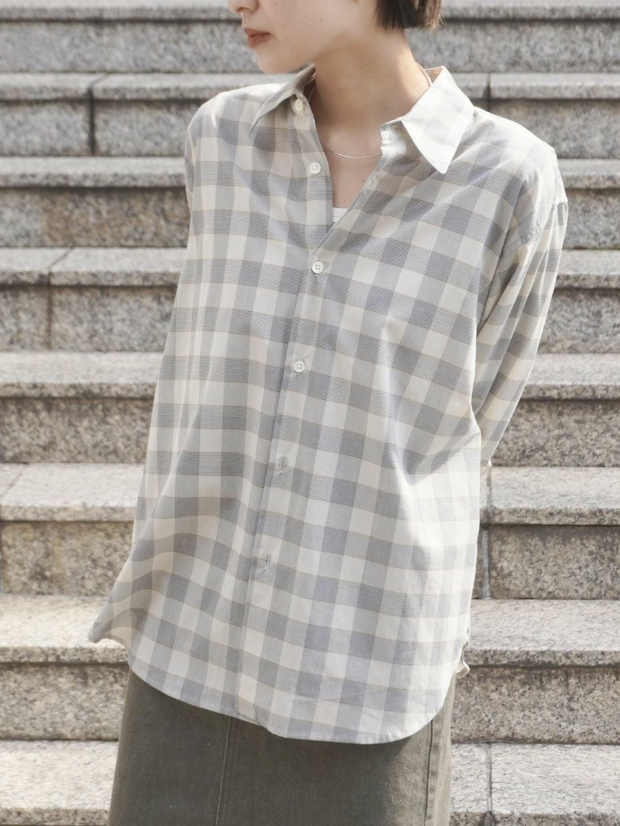 ORIGINAL CHECK SHIRT[BLUE] | 1LDK (ワンエルディーケー) 公式サイト