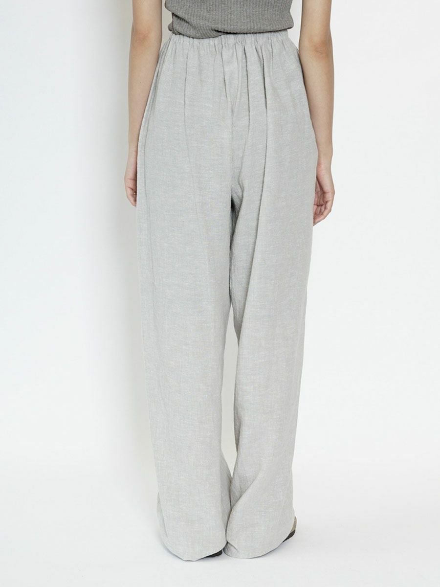 LINEN COTTON PAJAMA PANTS[L.BEIGE] | 1LDK (ワンエルディーケー