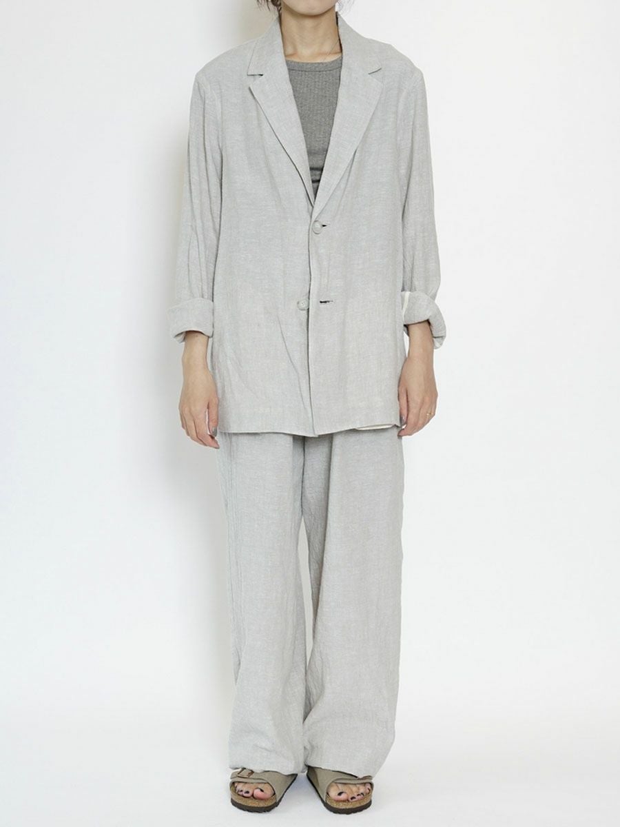 LINEN COTTON PAJAMA PANTS[L.BEIGE] | 1LDK (ワンエルディーケー