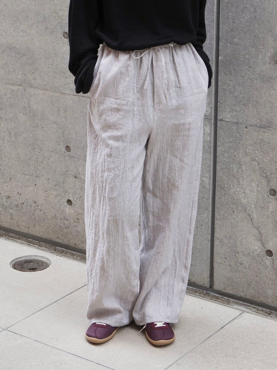 LINEN COTTON PAJAMA PANTS[L.BEIGE] | 1LDK (ワンエルディーケー