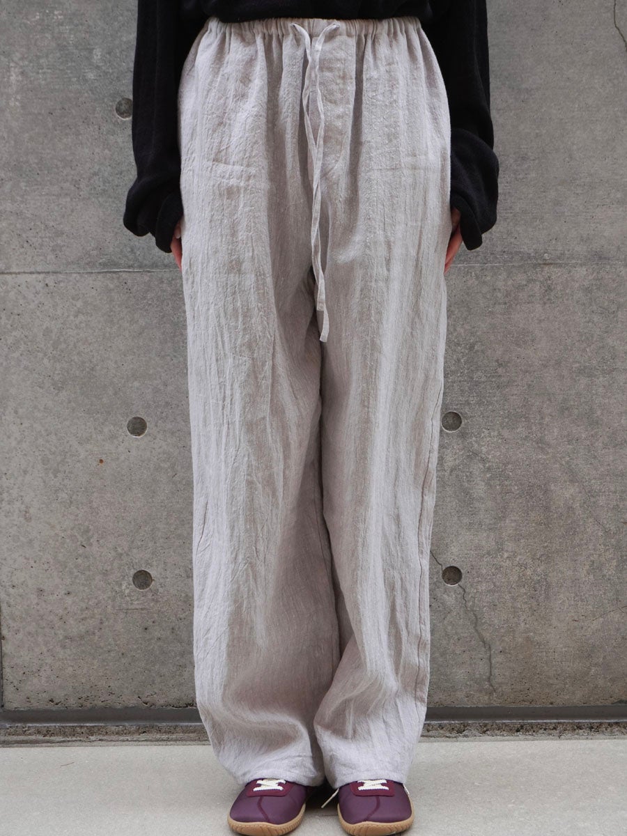 LINEN COTTON PAJAMA PANTS[L.BEIGE] | 1LDK (ワンエルディーケー