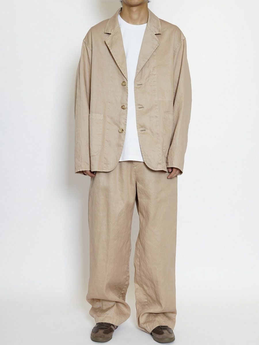 GARMENT DYED WORK JACKET[BEIGE] | 1LDK (ワンエルディーケー) 公式サイト
