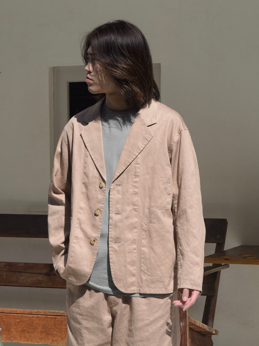 GARMENT DYED WORK JACKET[BEIGE] | 1LDK (ワンエルディーケー) 公式サイト