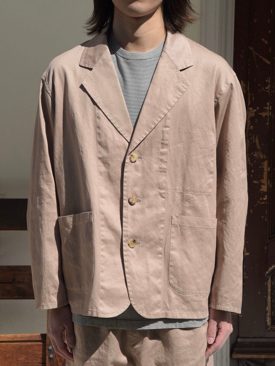 GARMENT DYED WORK JACKET[BEIGE] | 1LDK (ワンエルディーケー) 公式サイト
