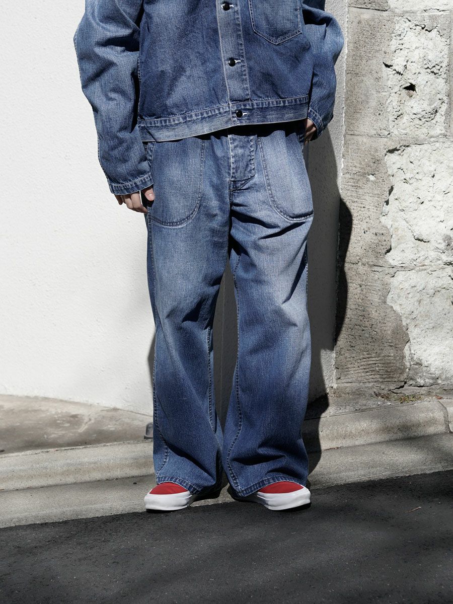 Unlikely Navy Utility Pants[Indigo] | 1LDK (ワンエルディーケー