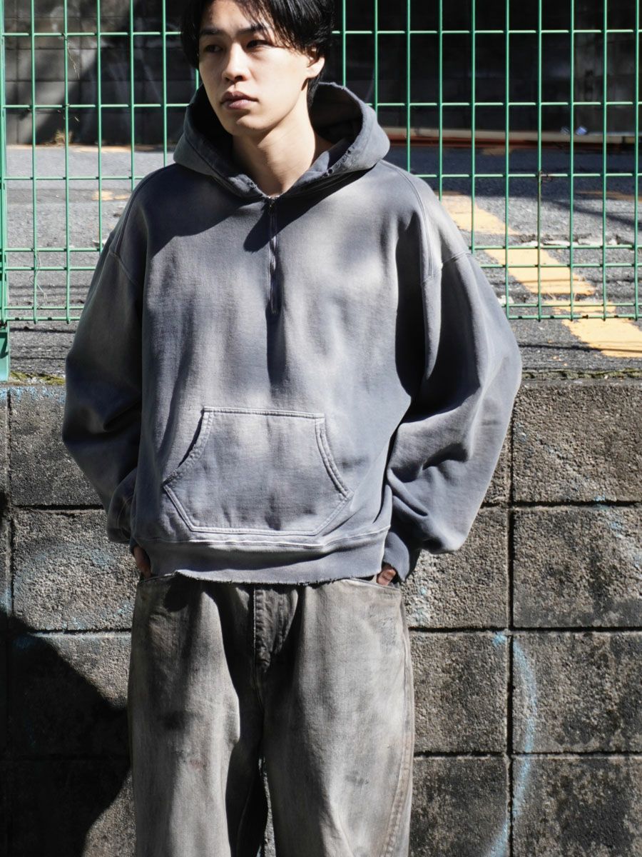 トップス ancellm LIGHT LOOP ZIP HOODIE Grey 2 LIGHT LOOP ZIP HOODIE(GRAY) – ANCELLM