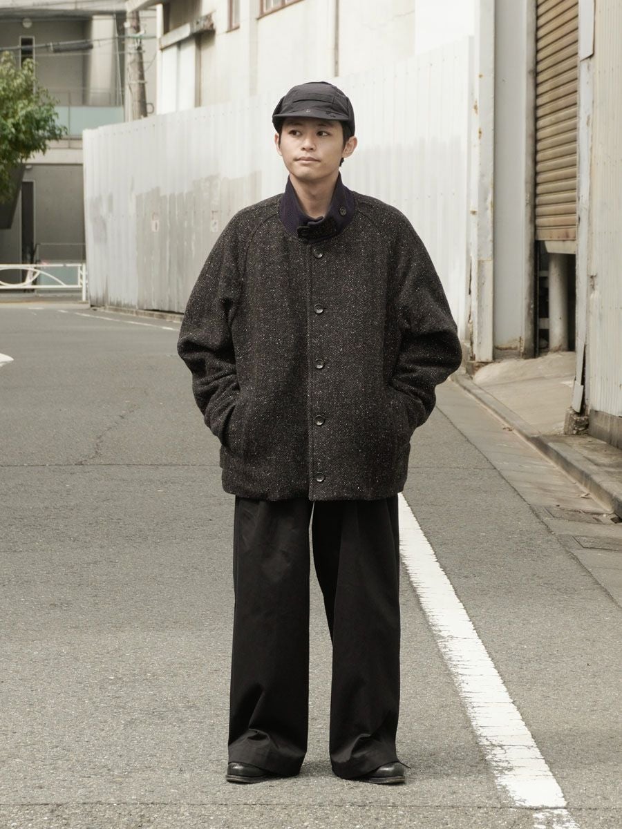 2TUCK WIDE CHINO TROUSERS[BLACK] | 1LDK (ワンエルディーケー) 公式