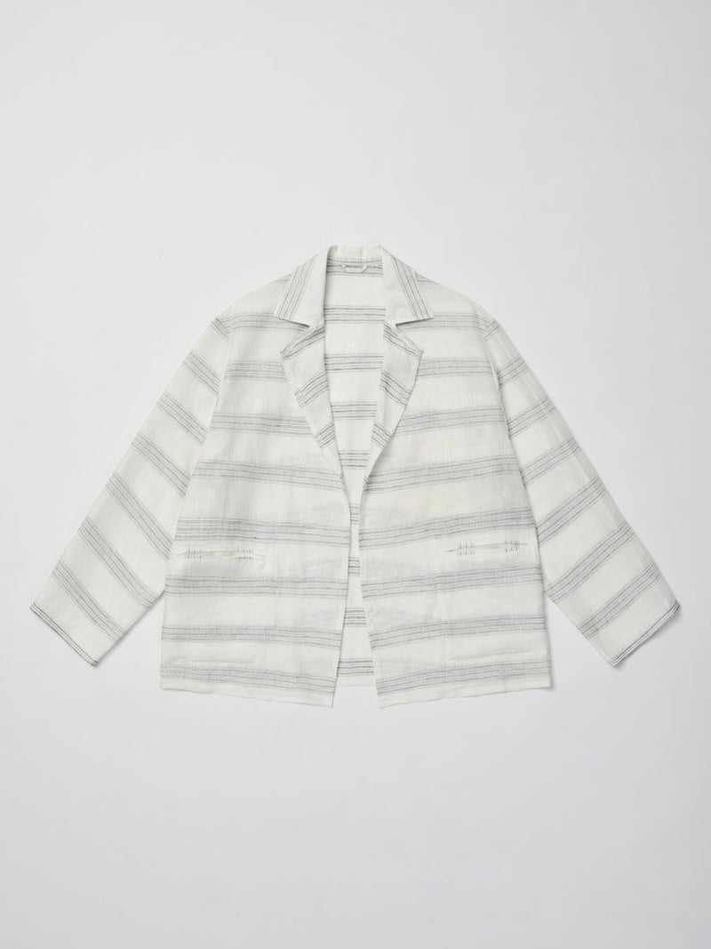 MULTI STRIPED OVER SH-JKT[WHITE] | 1LDK (ワンエルディーケー) 公式 
